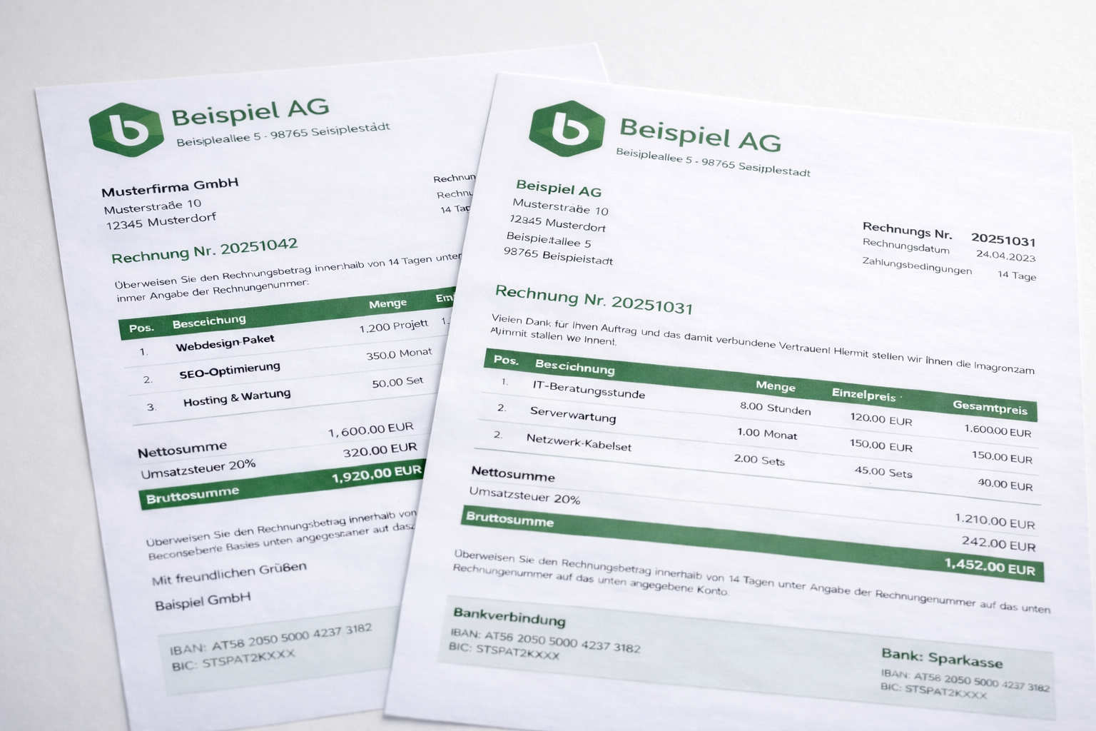 Rechnungen verwalten